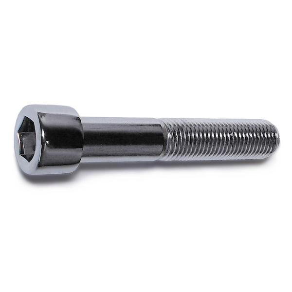 7/16"-20 Socket Head Cap Screw, Chrome Plated Steel, 2-1/2 in Length, 5 PK